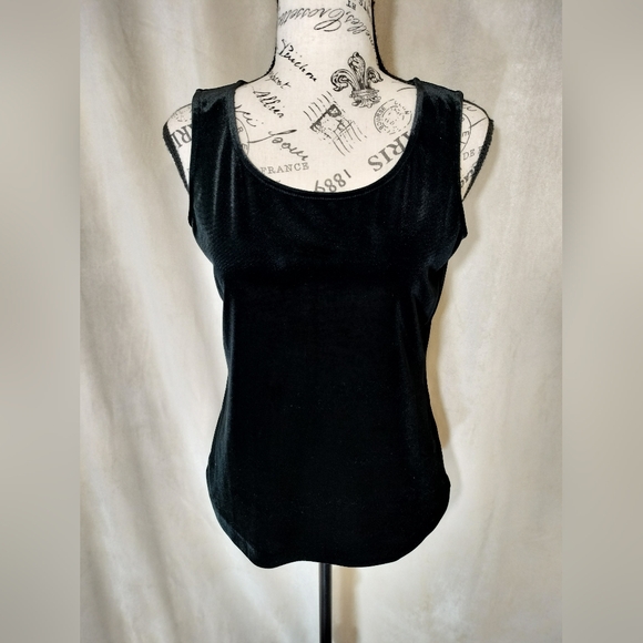 Talbots Tops - NWOT! Talbots Classic Black Velvet Tank Top. Size SP